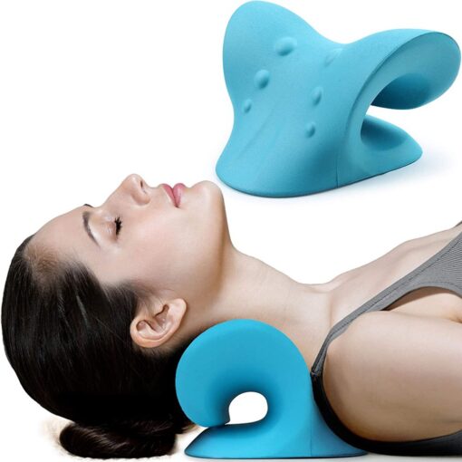 Neck Stretcher | ChiroBussy | Shoulder Relaxer Cervical Traction Chiropractic Pillow