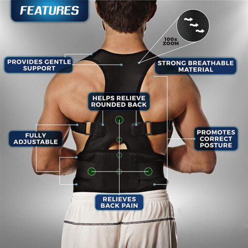 Magnet Therapy Adjustable Posture Brace