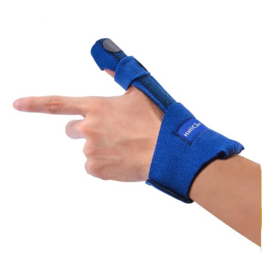 Adjustable Blue Finger Splint Posture