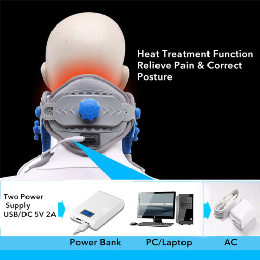 Neck Brace Heating Cervical Traction Cervical Stretching Device - Image 4